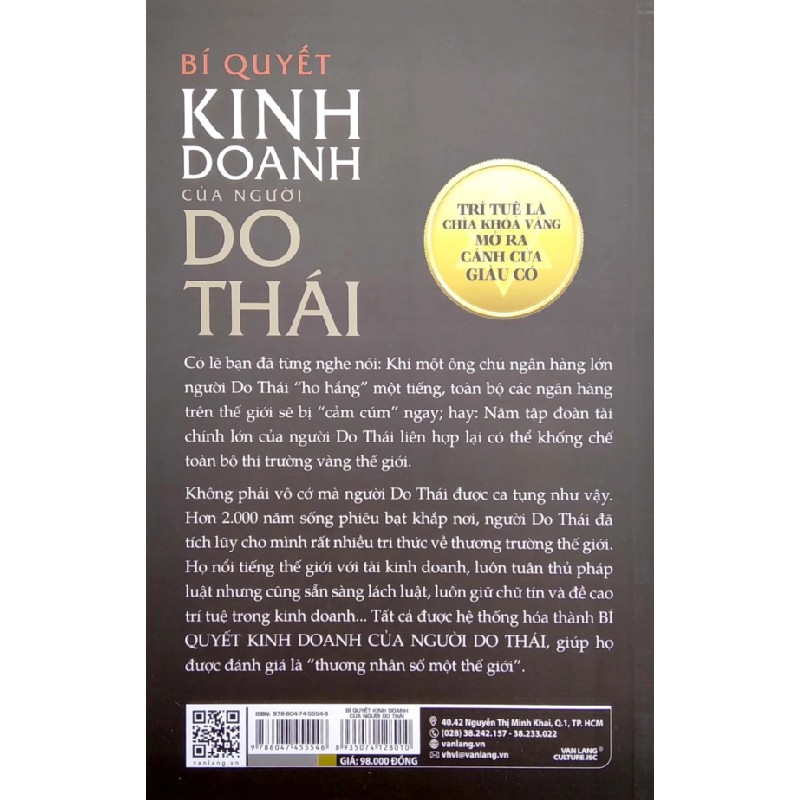 Bí Quyết Kinh Doanh Của Người Do Thái - Tri Thức Việt 187056