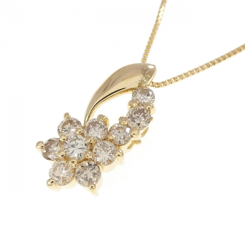 K18YG Hoa Hồng Kim Cương Dây Chuyền 0.50CT - Hàng hiệu Chính hãng 856967