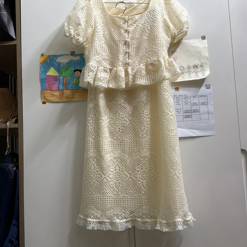 Set ren màu kem 1009517