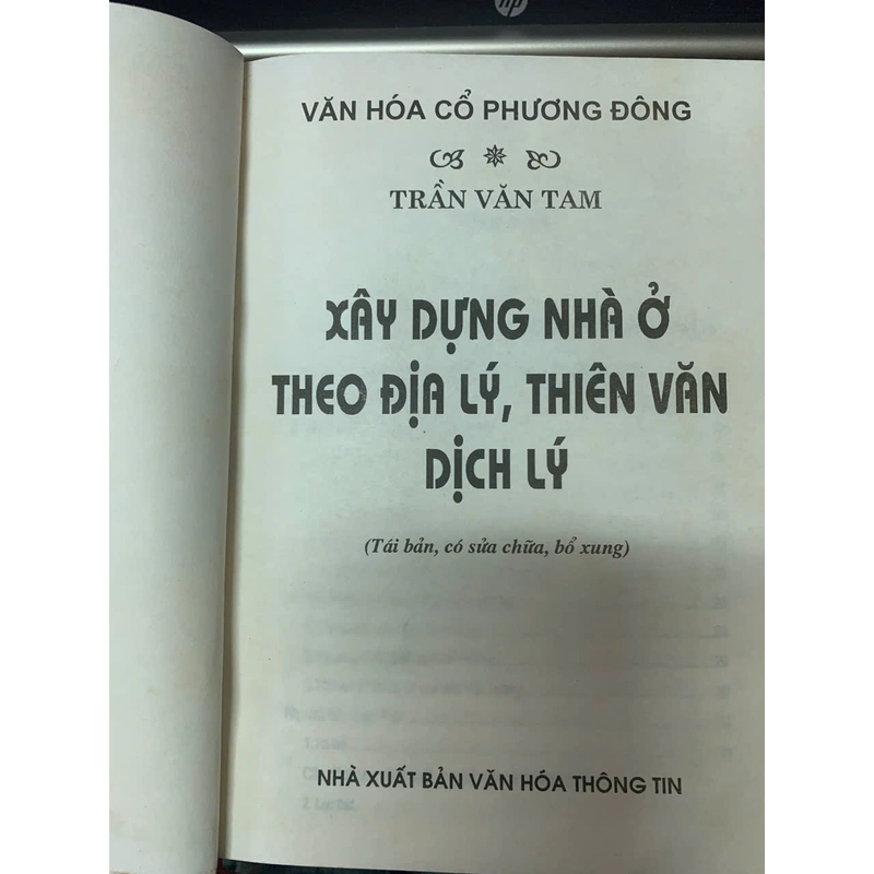 XÂY DỰNG NHÀ Ở THEO ĐỊA LÝ THIÊN VĂN DỊCH LÝ - TRẦN VĂN TAM 531867
