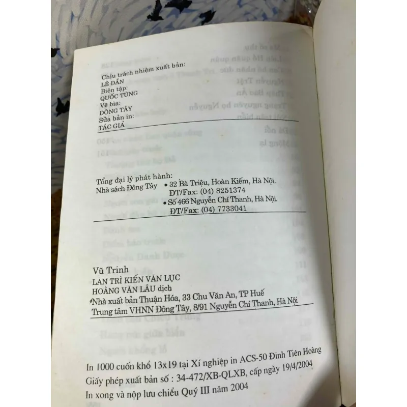 Lan Trì Kiến Văn Lục - Vũ Trinh 1020284