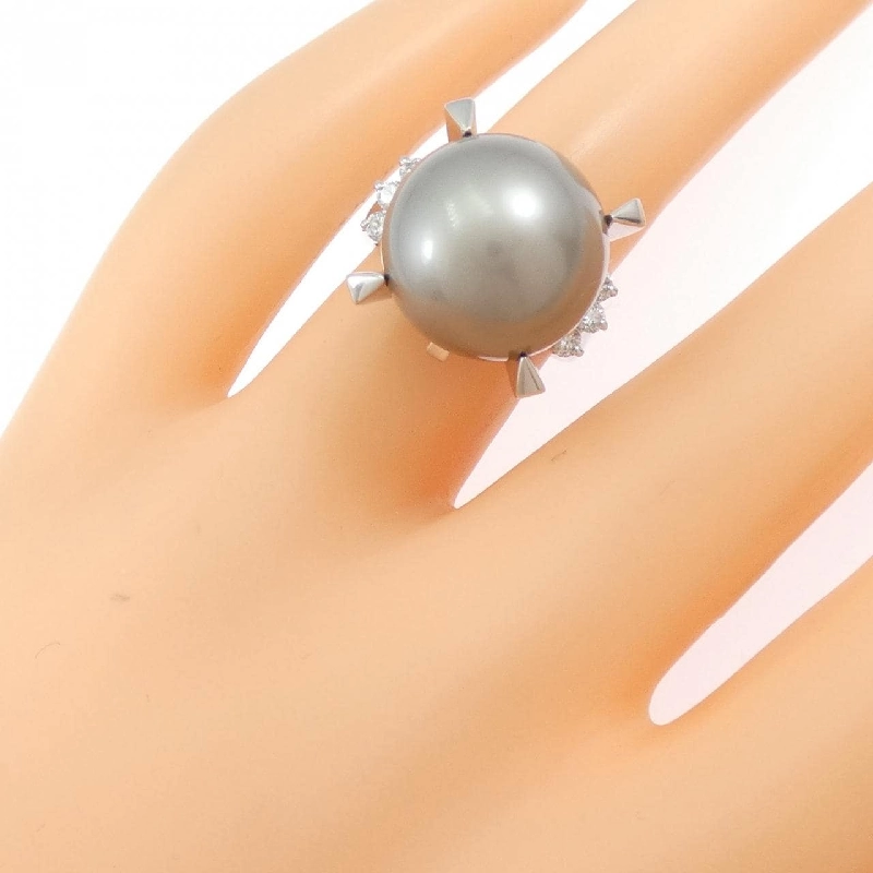 Nhẫn ngọc trai đen Tasaki 14.2mm - Hàng hiệu Authentic 836685