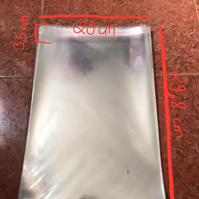 Túi opp dán miệng 25 cái size 20 x 29,8cm  573593