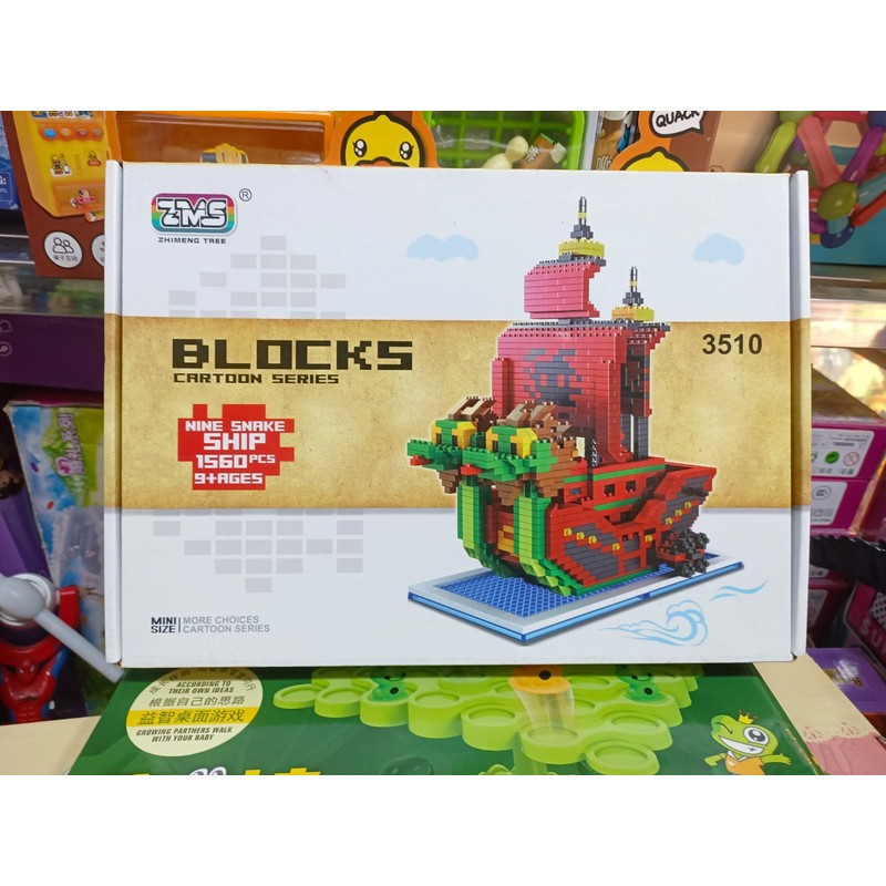 Đồ Chơi Lắp Ráp Mô Hình Thuyền Rồng Blocks Cartoon Series Nine Snake Ship 3510 159776