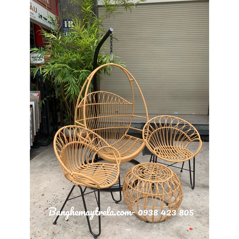 Ghế xích đu treo mây nhựa 542983