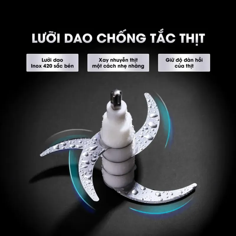 Máy xay thịt KALITE KM355 – Đa năng, dung tích 2L, xay nhanh mịn chỉ trong vài giây 593224