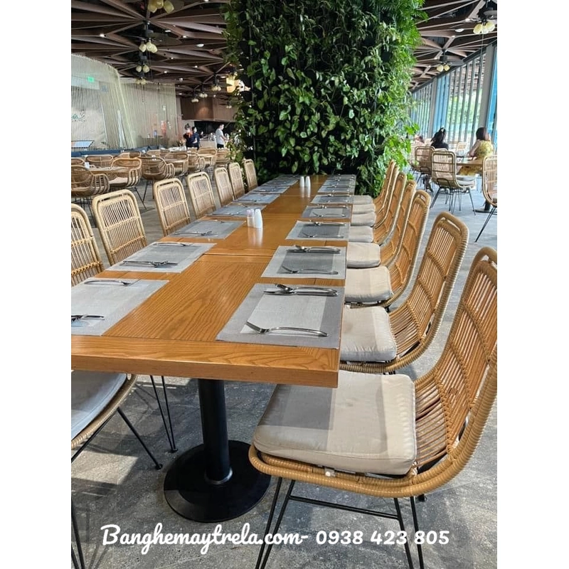 Ghế mây cafe chân sắt giá rẻ 545740