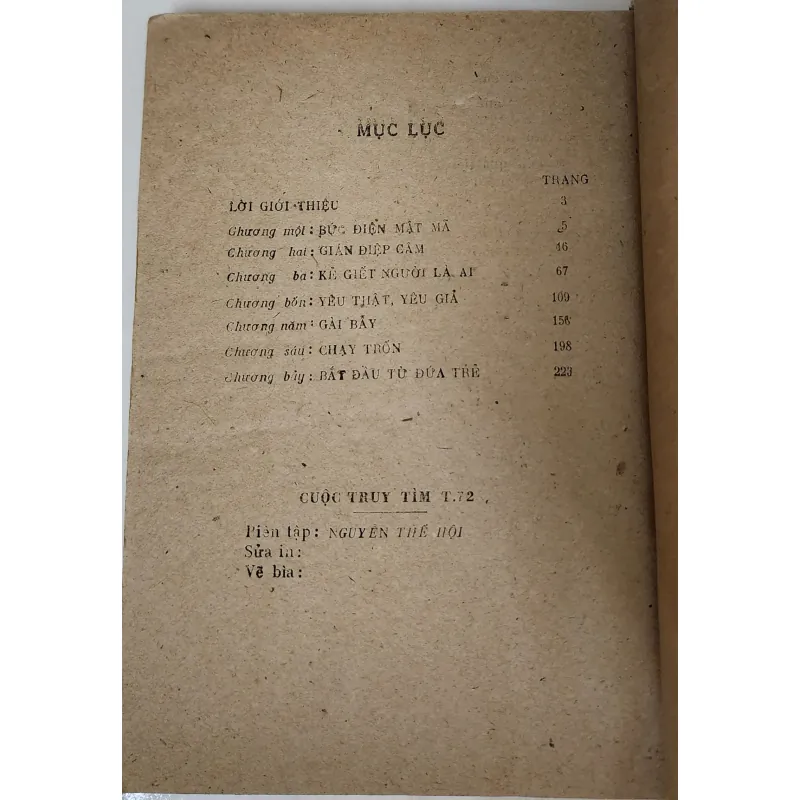 Truyện phản gián của Trần Diễn: CUỘC TRUY TÌM T.72 759100