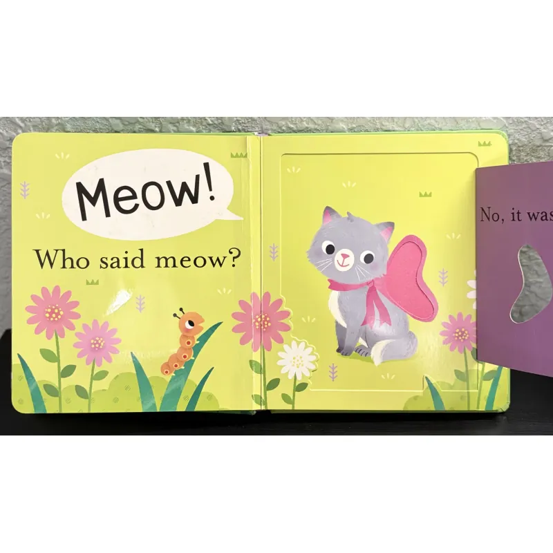 Board book Who Said Peep? - Lật mở sờ chạm gương soi 927871