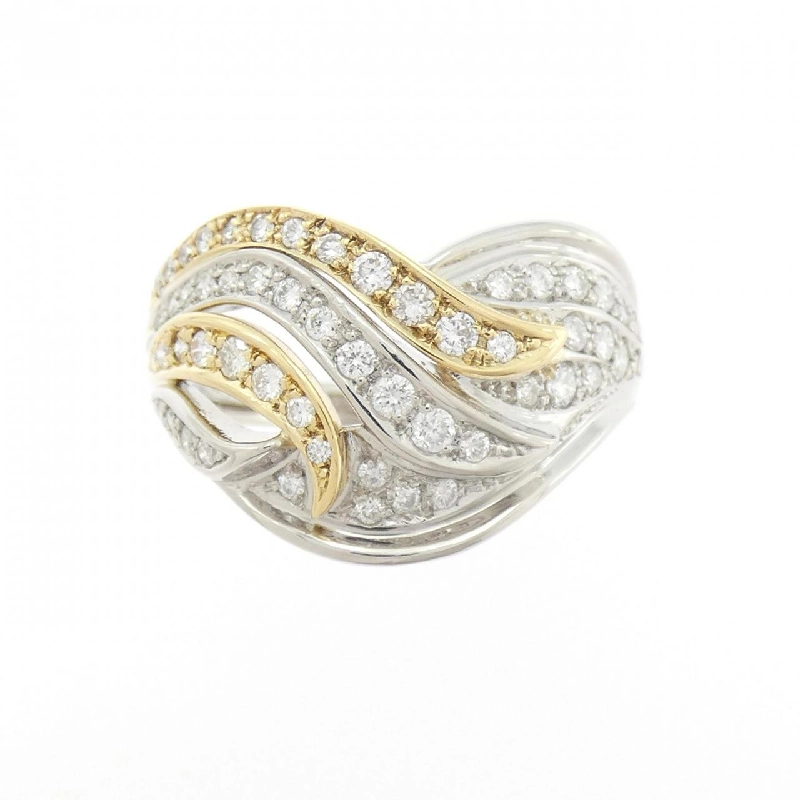 Nhẫn kim cương PT900/K18YG 0.56CT - Hàng hiệu Authentic 846473