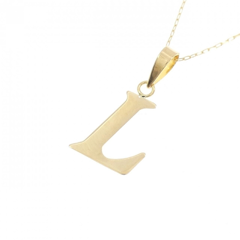 K18YG Chữ cái L Dây chuyền - Hàng hiệu Chính hãng 857178