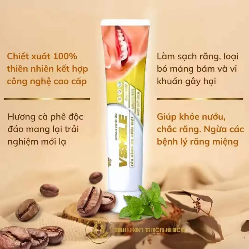 Kem đánh răng thảo dược Vsmile cho bé ngừa sâu răng dùng cho người niềng răng, dưỡng nướu 972168