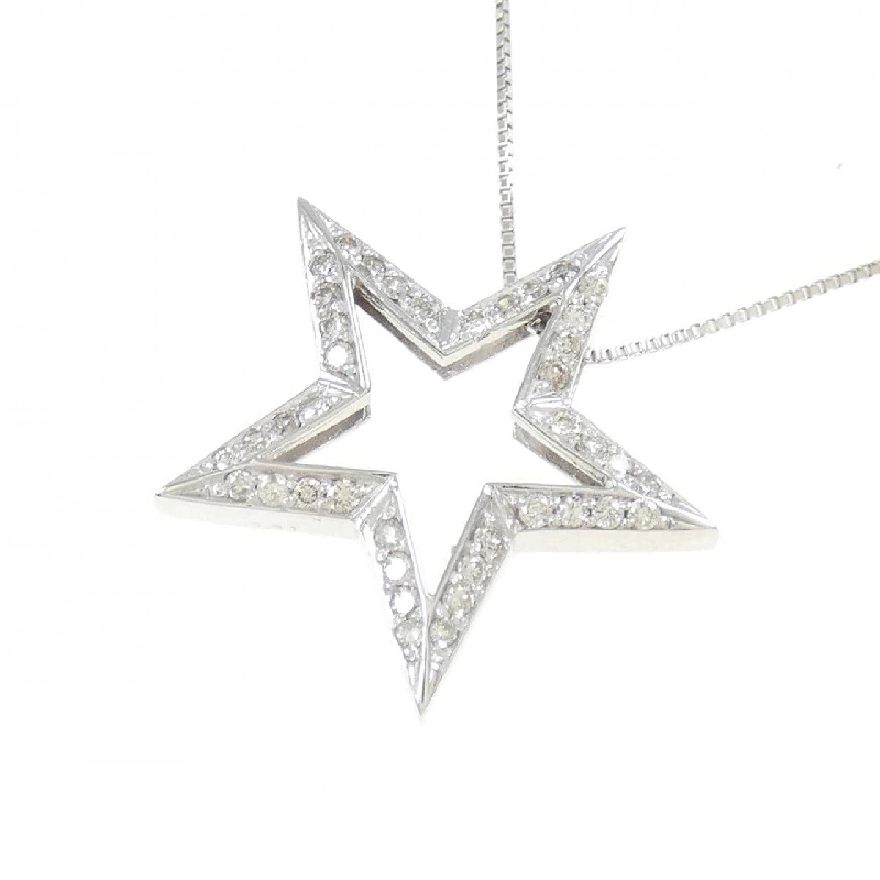 K18WG Ngôi sao Kim cương Dây chuyền 0.31CT - Hàng hiệu Chính hãng 862903