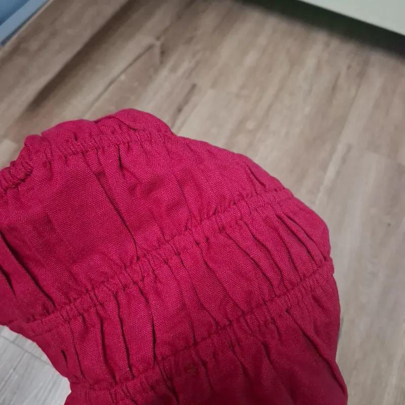 Áo nhún thun vải linen size l mặc 1 lần  722431