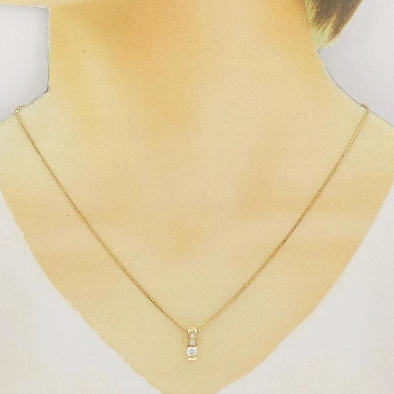 K18YG Dây chuyền kim cương 0.27CT - Hàng hiệu Chính hãng 864583