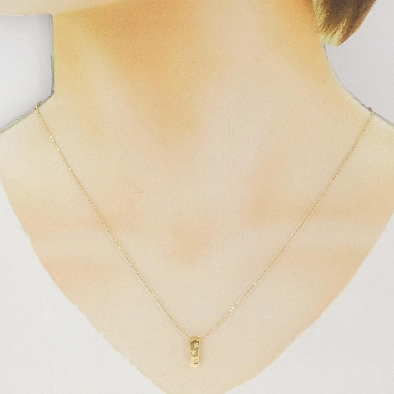 K18YG Dây chuyền kim cương - Hàng hiệu Authentic 858426