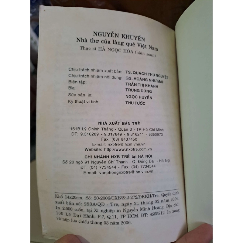 Nguyễn Khuyến - Nhà thơ của làng quê Việt Nam - Hà Ngọc Hoà VĂN HỌC HCM1008 919885