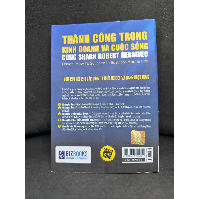 Thành Công Trong Kinh Doanh Và Cuộc Sống Cùng Shark Robert Herjavec, Amrica Shark Tank, Mới 80% (Vết Nước Nhẹ) SBM270325 417225