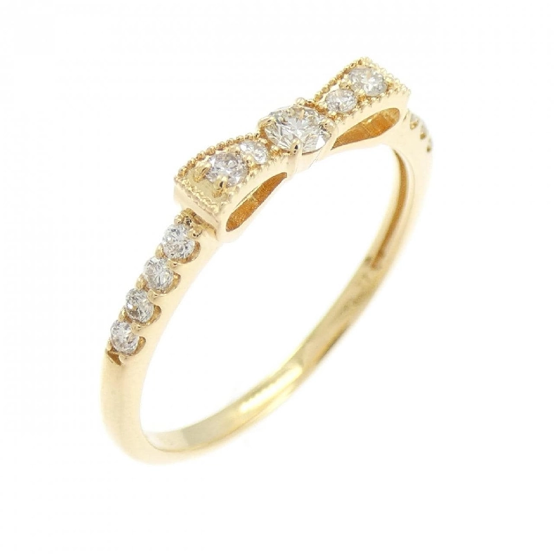 Nhẫn kim cương hình ruy băng K18YG 0.17CT - Hàng hiệu Authentic 852788