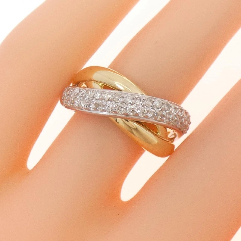 Nhẫn kim cương K18YG/K18WG 0.50CT 671790