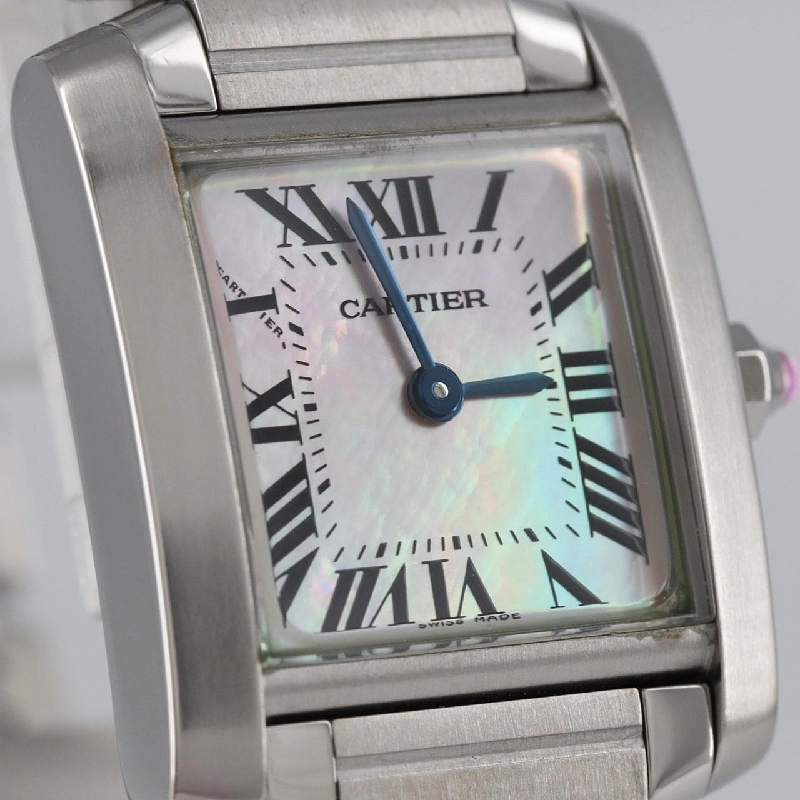 Cartier Tank Française SM Quartz Mặt số Ngọc hồng - Hàng hiệu Chính hãng 873937