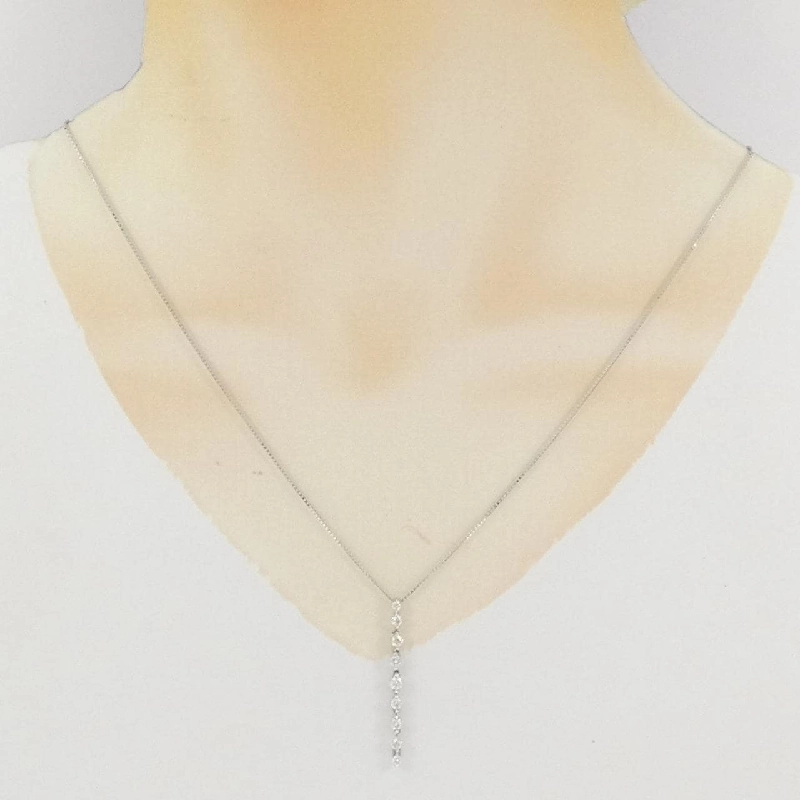 K18WG Dây chuyền kim cương 0.50CT - Hàng hiệu Chính hãng 862112