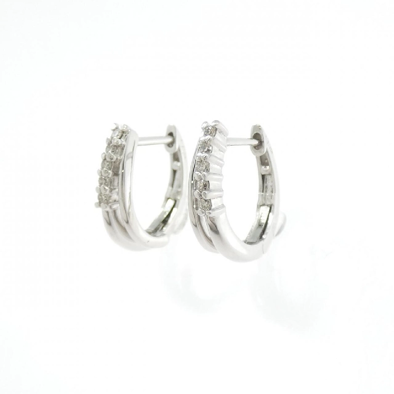 K18WG Bông tai kim cương 0.08CT - Hàng hiệu Chính hãng 869030