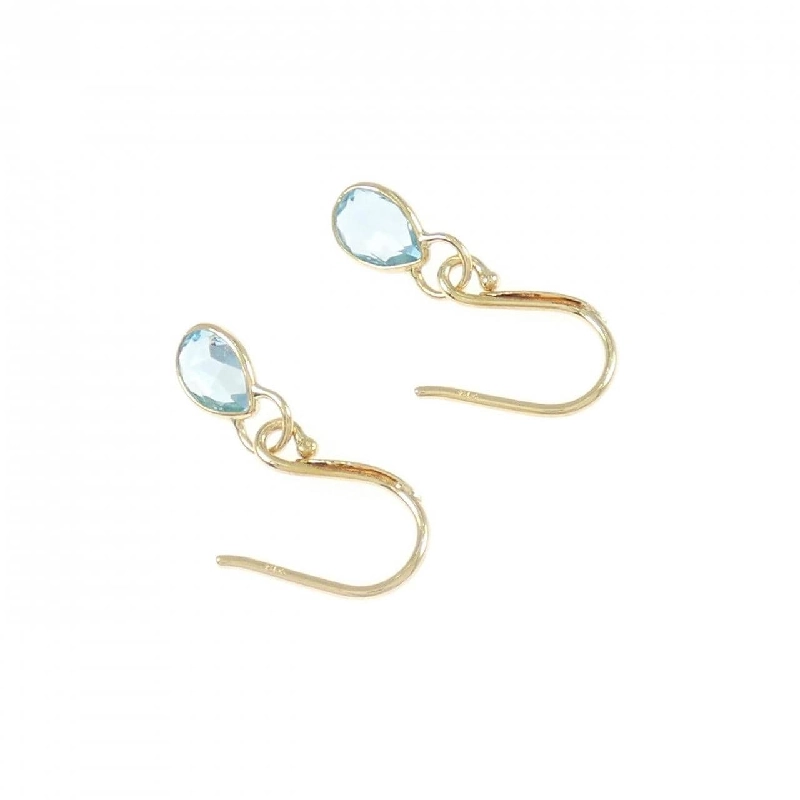 K18YG Bông tai thủy tinh - Hàng hiệu Authentic 875469