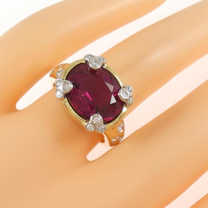 Nhẫn tourmaline rubellite 750YG/750WG 668784