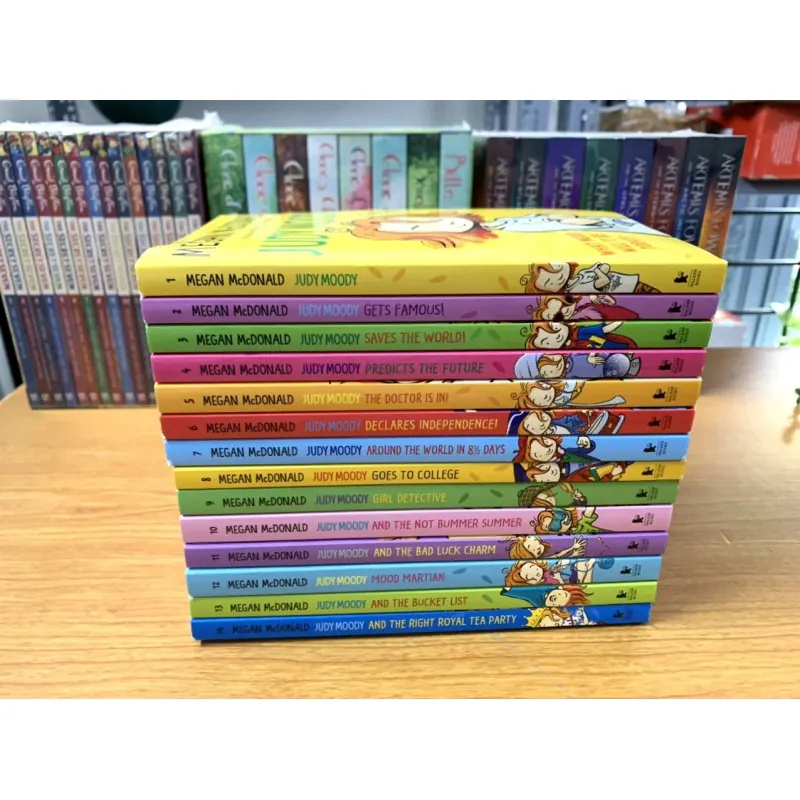 Judy Moody - 14 quyển - Đen trắng - No box - Giấy ngà vàng chống lóa 737831