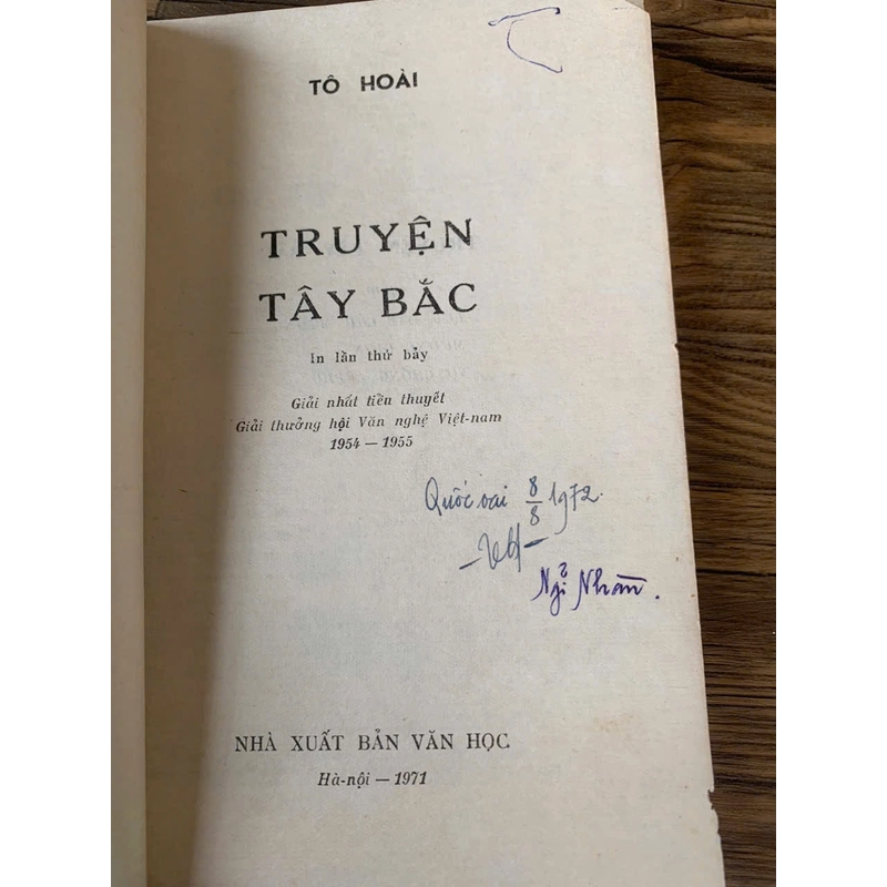 Truyện Tây Bắc Tô Hoài _1971 _giải nhất Hội Văn  nghệ Việt Nam 1954-1955 358384