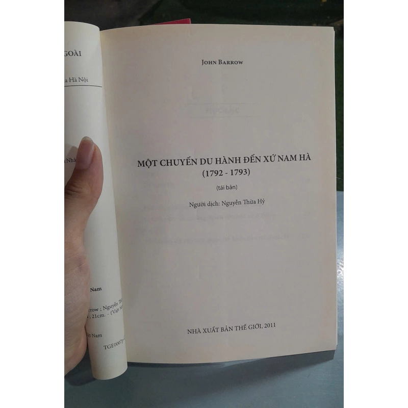 MỘT CHUYẾN DU HÀNH ĐẾN XỨ NAM HÀ 1792 - 1793 479455