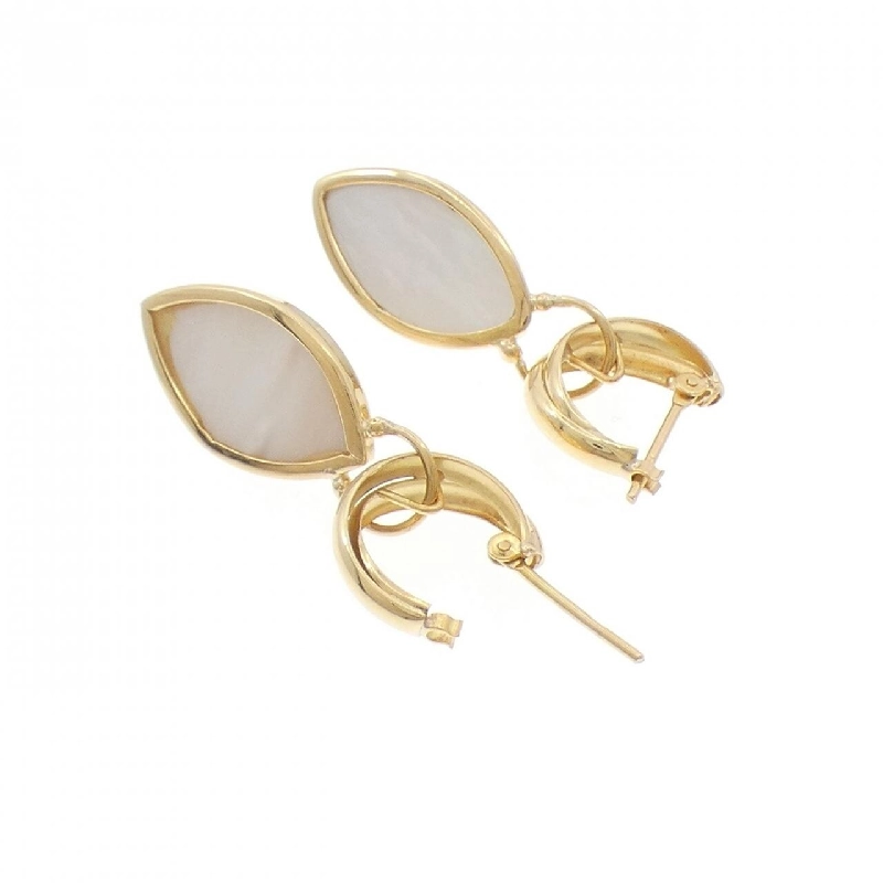 K18YG Mabe Pearl Earrings - Hàng hiệu Authentic 867350