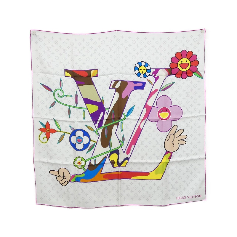 Louis Vuitton (LV X TM) Khăn Super Flat 90cm M96097 - Hàng hiệu Chính hãng 807436