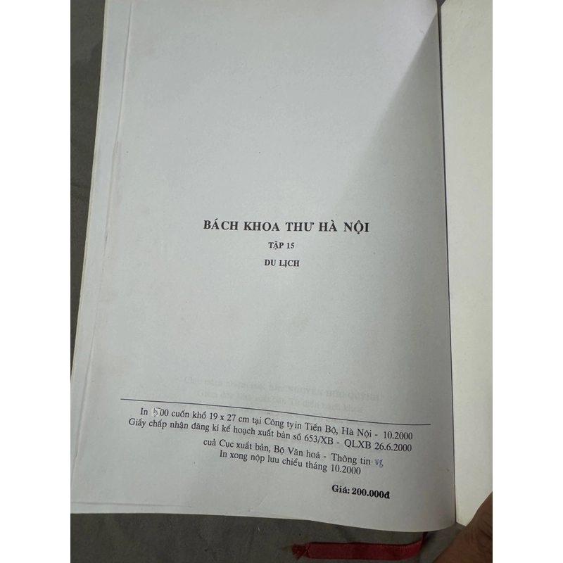 Bách khoa thư hà nội, bìa cứng size to  498988