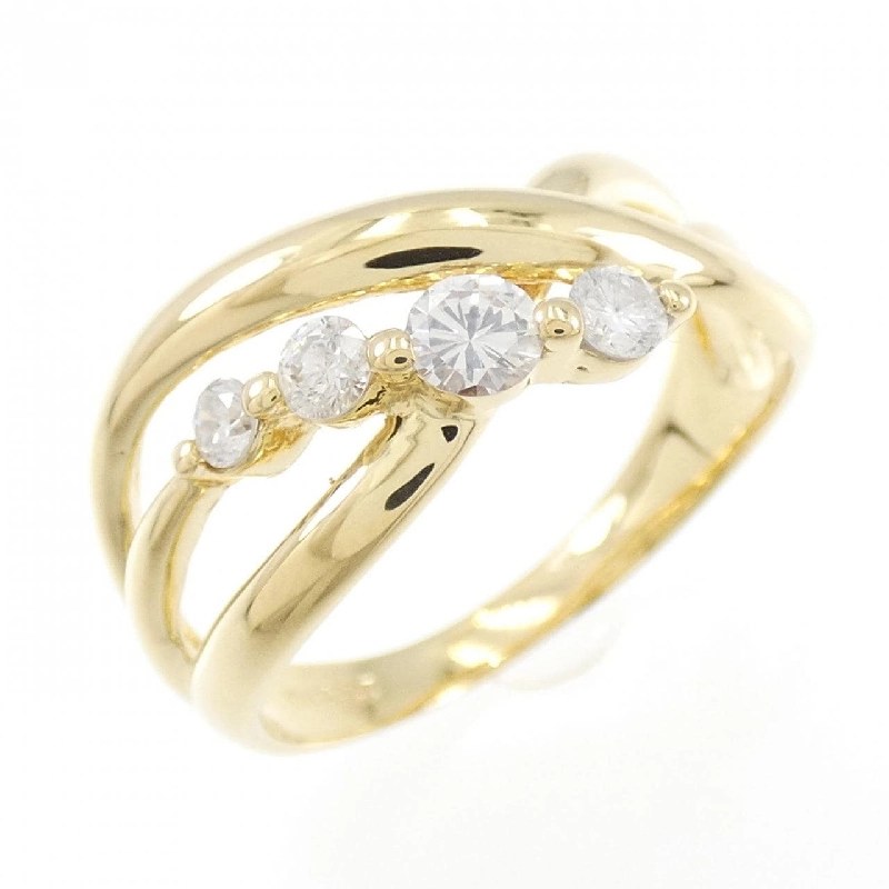 Nhẫn kim cương K18YG 0.37CT - Hàng hiệu Authentic 851072