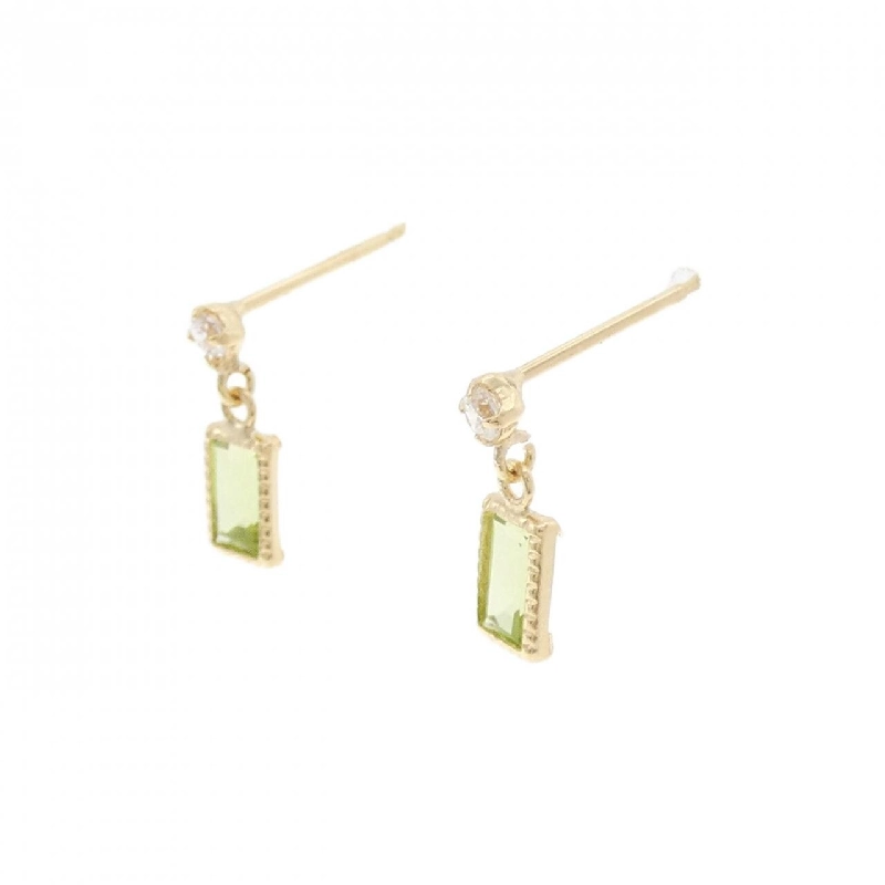 K18YG Peridot Bông tai - Hàng hiệu Chính hãng 872141