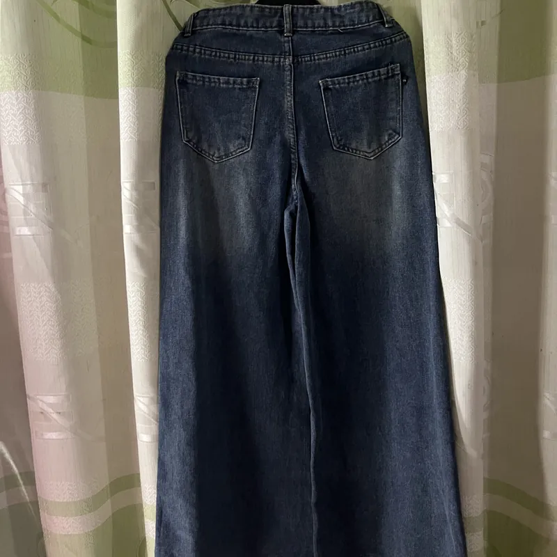 Quần jean nữ ống suông loe  596725
