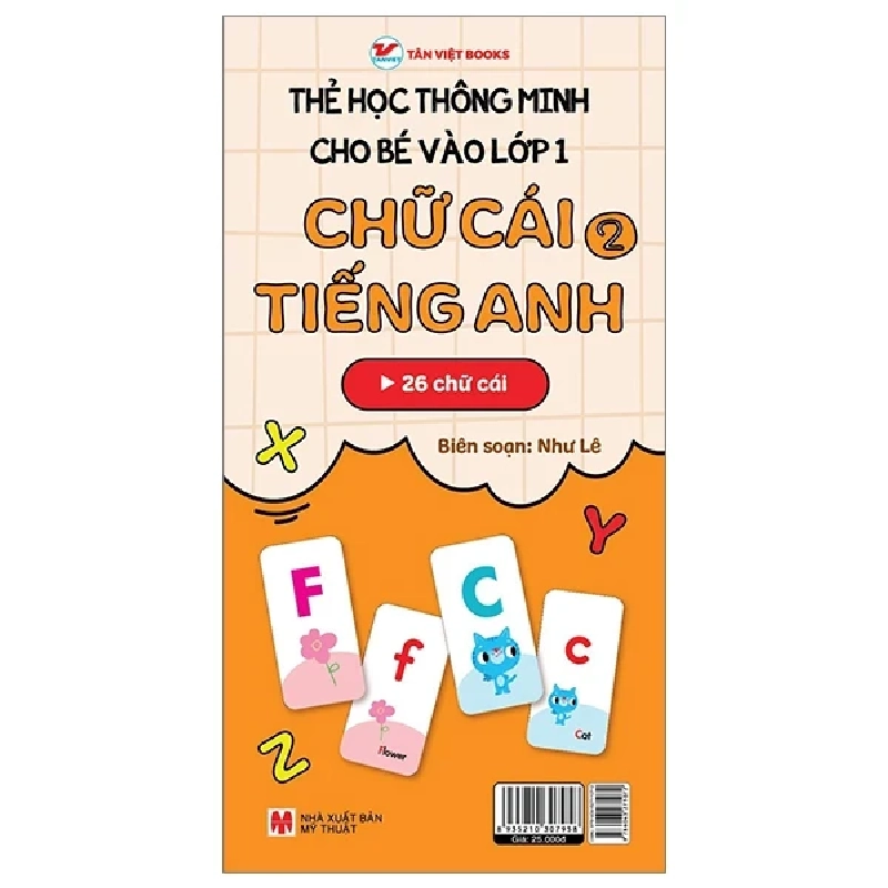 Thẻ Học Thông Minh Cho Bé Vào Lớp 1 - Chữ Cái Tiếng Anh 2 - Như Lê 402525