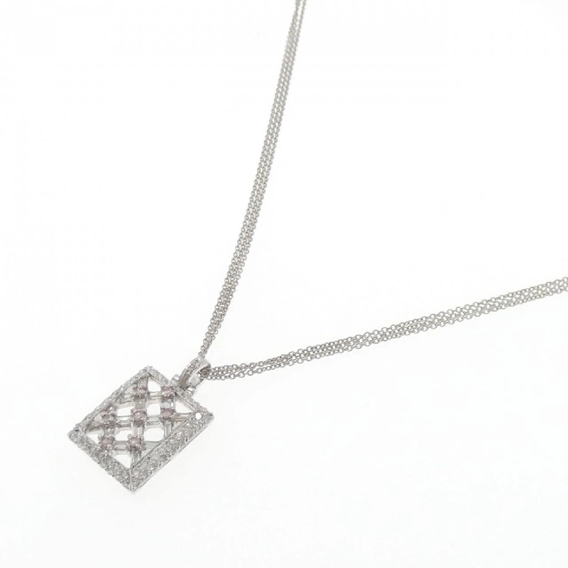 Dây chuyền kim cương hồng PT900/PT850 0.18CT - Hàng hiệu Authentic 860067