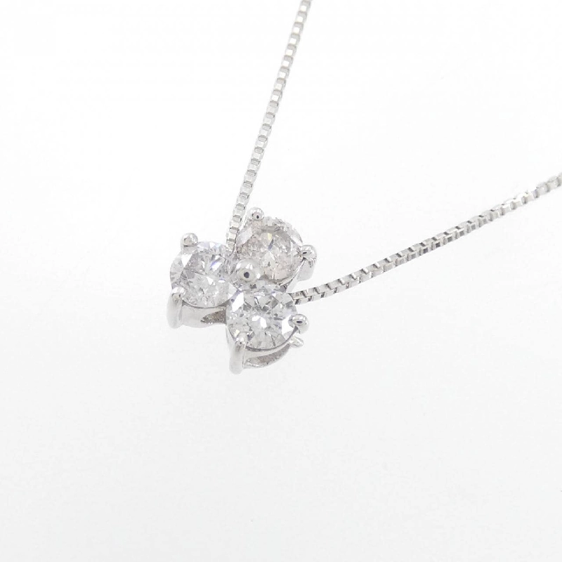 K18WG Dây chuyền kim cương ba viên 0.3CT - Hàng hiệu Chính hãng 860923