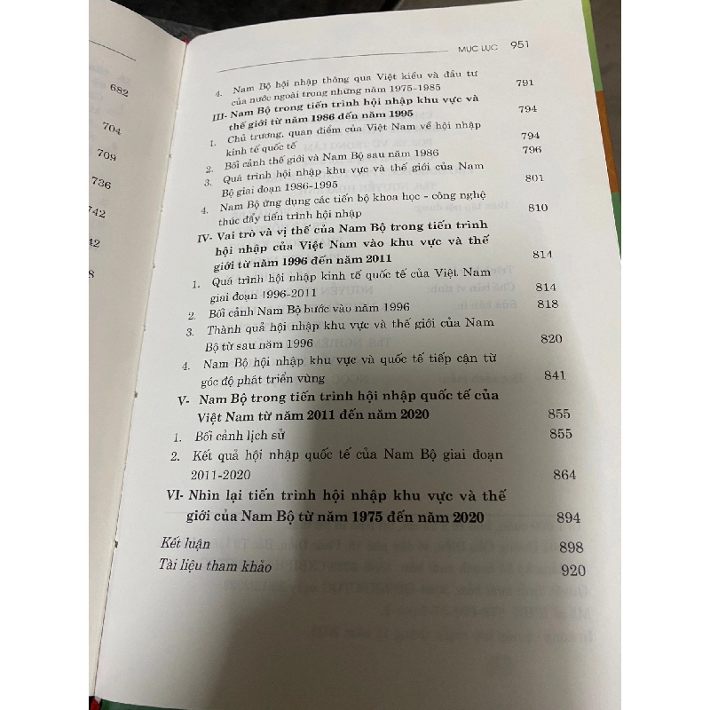 Nam Bộ tiến trình hội nhập khu vực và quốc tế (bìa cứng)- sách mới 98% 787511