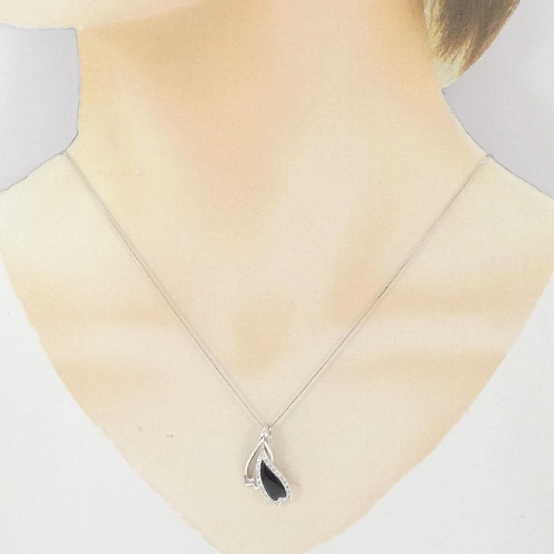 K18WG Onyx Necklace - Hàng hiệu Authentic 857643