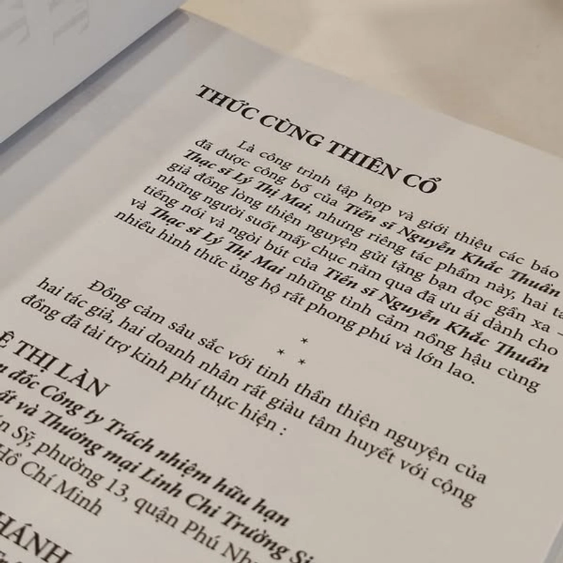 Thức cùng thiên cổ - TS. Nguyễn Khắc Thuần - ThS. Lý Thị Mai 521445