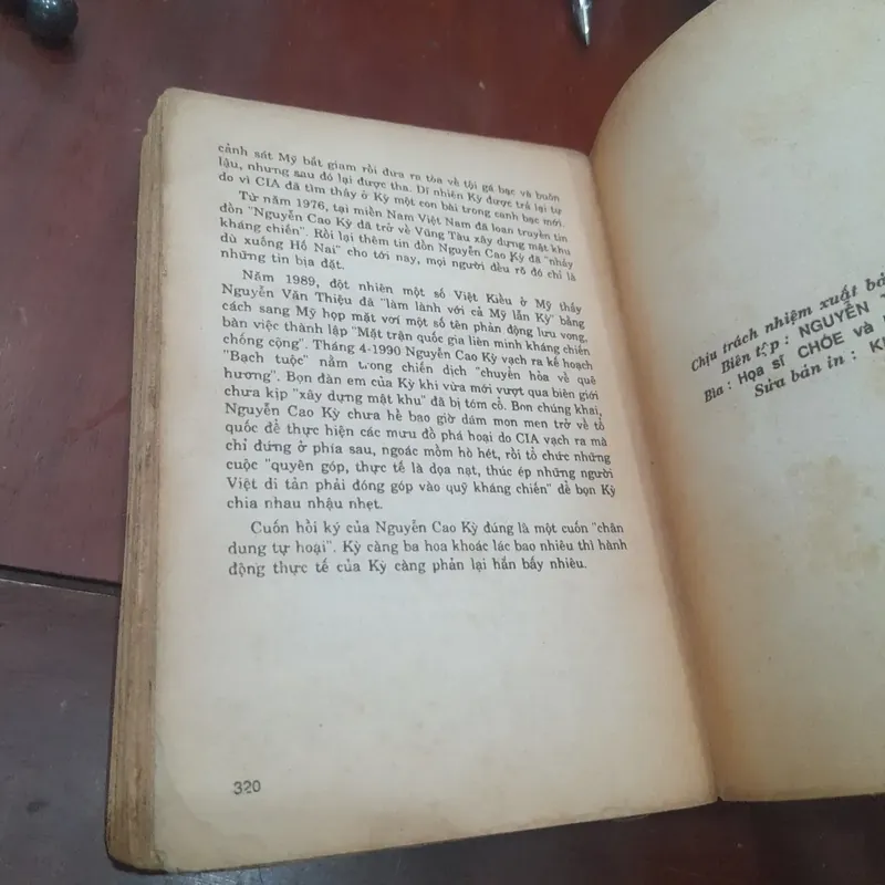 LỜI THÚ NHẬN CỦA TÊN TƯỚNG CAO BỒI (hồi ký Nguyễn Cao Kỳ) 731648