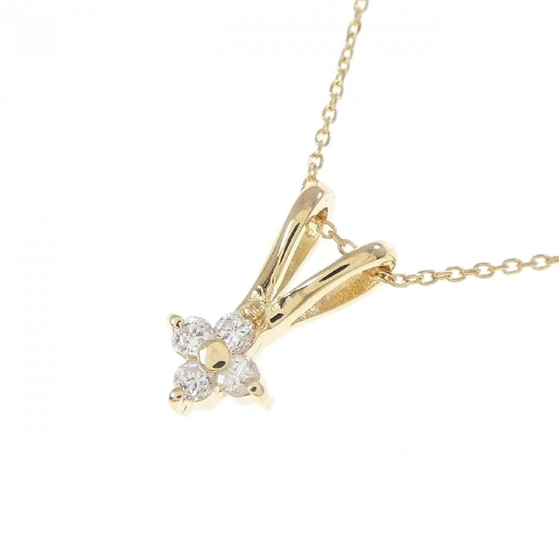 K18YG Hoa Đào Kim Cương Dây Chuyền - Hàng hiệu Chính Hãng 855980