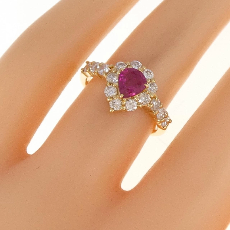 Nhẫn Ruby K18YG 0.63CT - Hàng hiệu Chính hãng 858857