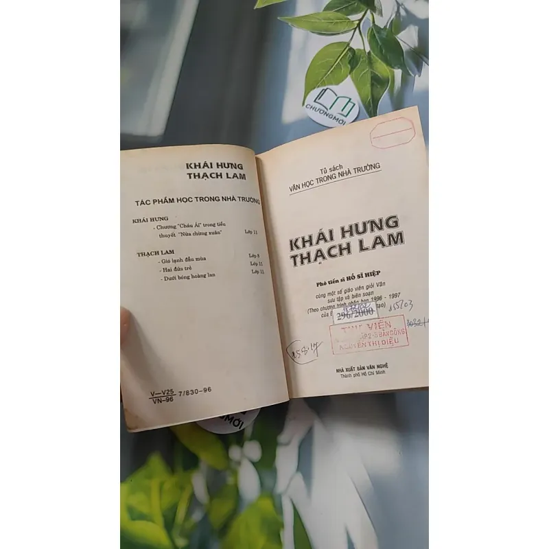 [XƯA] Khái Hưng, Thạch Lam - Tủ Sách Văn Học Trong Nhà Trường (1996) - Phó TS Hồ Sĩ Hiệp 776070
