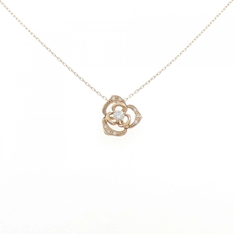 K18PG Vàng hồng Dây chuyền kim cương 0.20CT - Hàng hiệu Chính hãng 860120