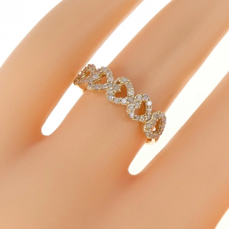 Nhẫn kim cương hình trái tim K10YG 0.27CT 672232